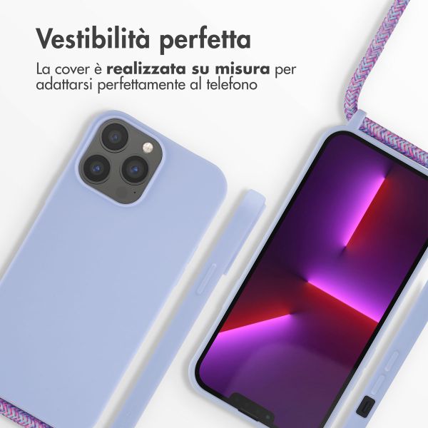 imoshion Cover in Silicone con Cordino Apple iPhone 13 Pro Max - Viola