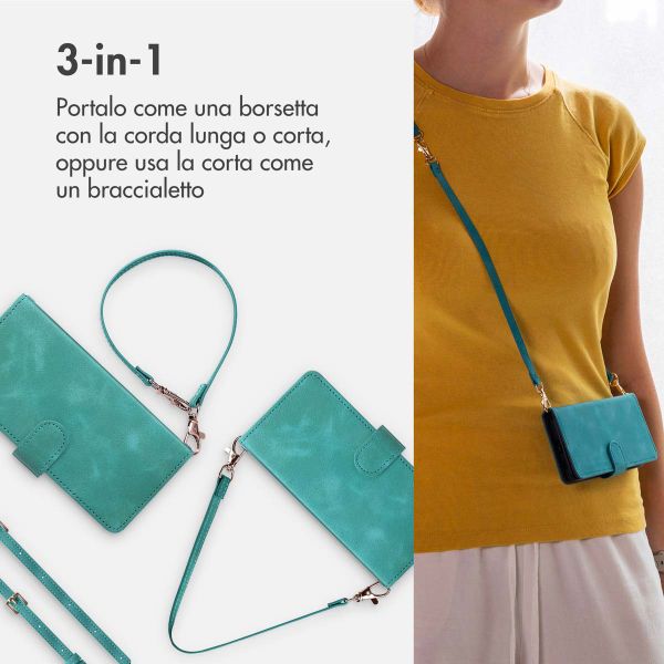 imoshion Cover a libro con Cordino Samsung Galaxy A55 - Turchese