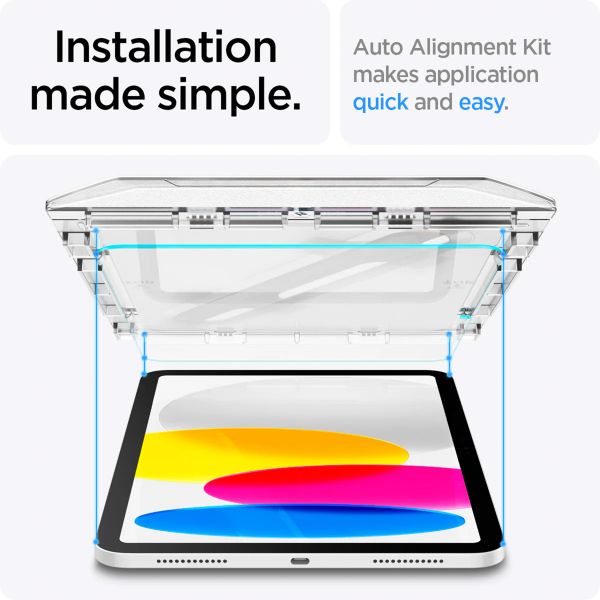 Spigen Vetro temperato GLAStR EZ Fit + Applicatore Apple iPad 11 (2025) 11 pollici A16 / iPad 10 (2022) 10.9 pollici