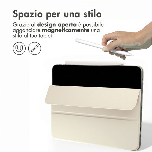 imoshion Custodia Magnetica a Libro Apple iPad Air 11 pollici (2026) M4 / (2025) M3 / (2024) M2 / Air 5 (2022) / Air 4 (2020) - Beige