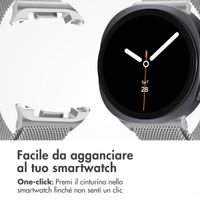 imoshion Cinturino milanese magnetico Samsung Galaxy Watch 8 (40/44mm) / Classic (46mm) - Argento