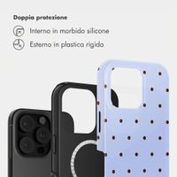Selencia Cover posteriore Vivid con MagSafe Apple iPhone 16 Pro - Happy Dots Digital Sky