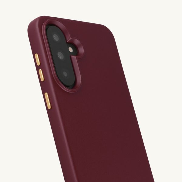 Selencia Cover posteriore Rivièra con MagSafe con ganci rimovibili Samsung Galaxy A36 / A56 - Bold Burgundy