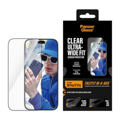 PanzerGlass Vetro temperato Ultra Wide Fit FastFit in-a-box Apple iPhone 18 Pro / 17 Pro