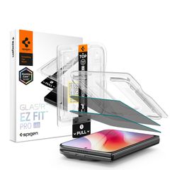 Spigen Vetro temperato privacy GLAStR EZ Fit + Applicatore - confezione da 2 Apple iPhone Duo