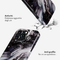 Selencia Cover posteriore Vivid con MagSafe Apple iPhone 16 Pro - Chic Marble Black