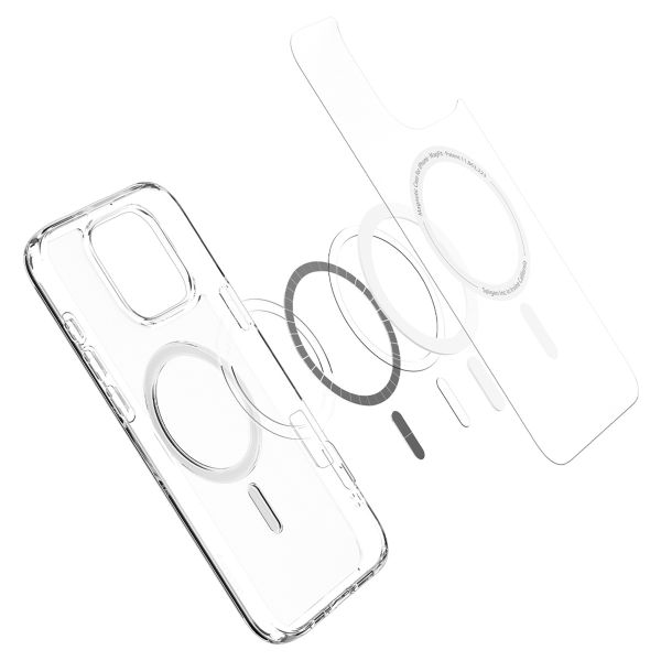 Spigen Cover Posteriore Ultra Ibrida con MagSafe Apple iPhone 16 Pro Max - Frosted Clear