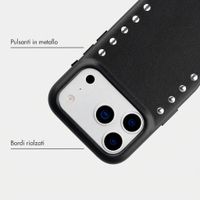 Selencia Cover posteriore Studs con MagSafe Apple iPhone 17 Pro Max - Velvet Black