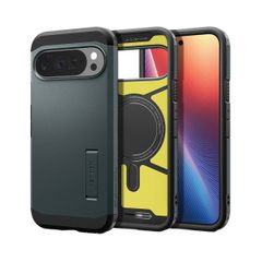 Spigen Cover Posteriore Corazzata Tough con MagSafe Google Pixel 10 Pro XL - Abyss Green