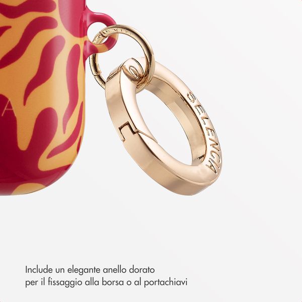 Selencia Cover Vivid  Apple Airpods 1 / 2 - Tropical Vibes Apricot