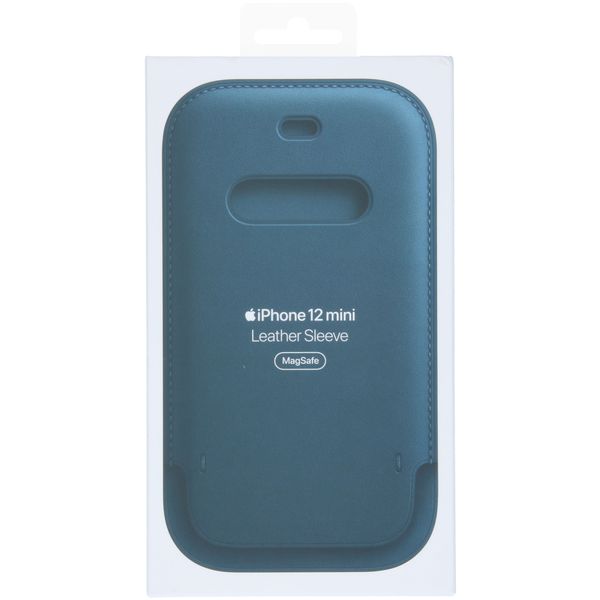 Apple Sleeve in Pelle iPhone 12 Mini - Baltic Blue