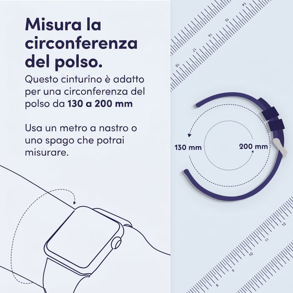 Apple Cinturino sportivo Apple Watch | 38/40/41/42 mm - Taglia S/M/L - Black Unity