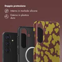 Selencia Cover posteriore Vivid con MagSafe Samsung Galaxy S25 - Moo'd Olive Dust
