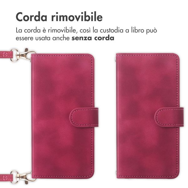 imoshion Cover a libro con Cordino Apple iPhone 17 - Rosso