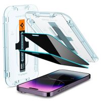 Spigen Vetro temperato privacy GLAStR EZ Fit + Applicatore - confezione da 2 Apple iPhone 14 Pro Max