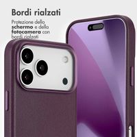 Accezz Cover in pelle 2 in 1 con MagSafe Apple iPhone 17 Pro Max - Heath Purple
