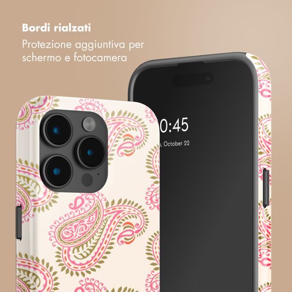 Selencia Cover posteriore Vivid con MagSafe Apple iPhone 15 Pro - Paisley Blush