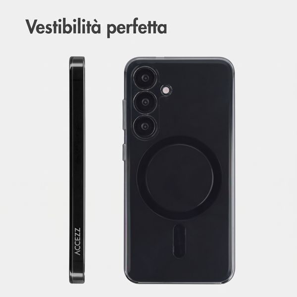 Accezz Lite custodia posteriore con MagSafe Samsung Galaxy S25 - Smokey Clear