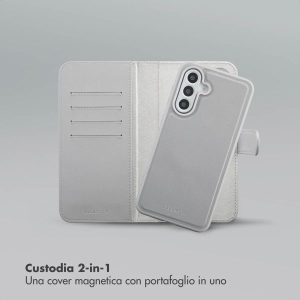 Selencia Libreria rimovibile Olyn con MagSafe Samsung Galaxy A56 - Grigio
