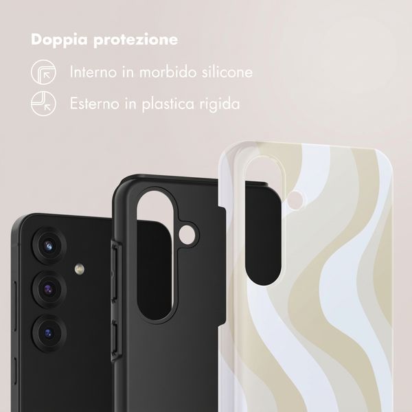 Selencia Cover Posteriore Vivid Samsung Galaxy S25 FE - Desert Waves Beige