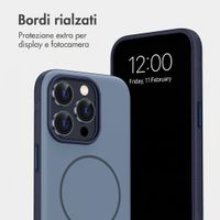 imoshion Cover posteriore Color con Thin MagSafe Ring Apple iPhone 15 Pro - Blu scuro