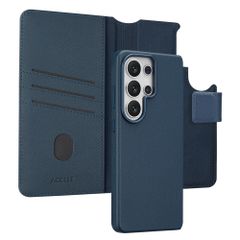 Accezz Cover in pelle 2 in 1 con MagSafe Samsung Galaxy S26 Ultra - Nightfall Blue