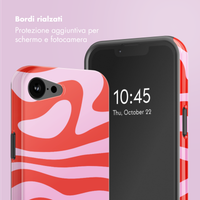 Selencia Cover posteriore Vivid con MagSafe Apple iPhone 17e / 16e - Dream Swirl Pink