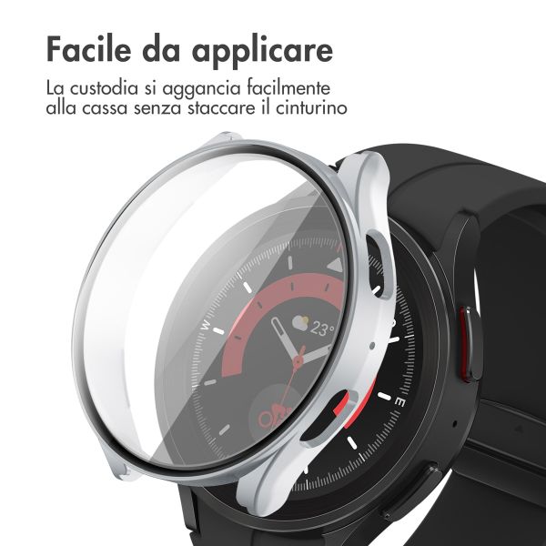 imoshion Cover rigida integrale Samsung Galaxy Watch 5 - 44 mm - Argento