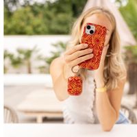 Selencia Cover posteriore Vivid con MagSafe Apple iPhone 15 - Tropical Vibes Apricot
