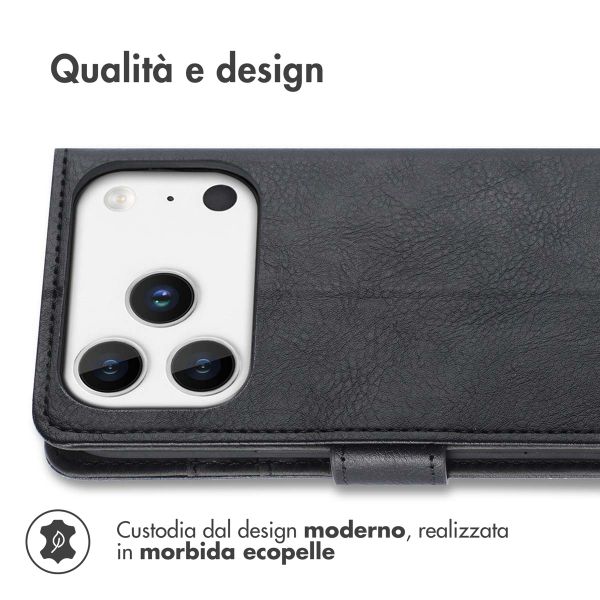 imoshion Cover a libro di Lusso Apple iPhone 17 Pro - Nero