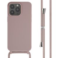 imoshion Cover in Silicone con Cordino Apple iPhone 15 Pro Max - Sand Pink