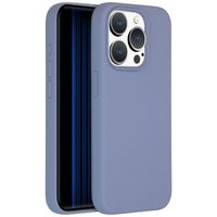 Accezz Cover in silicone liquido con MagSafe Apple iPhone 15 Pro - Lavender Gray