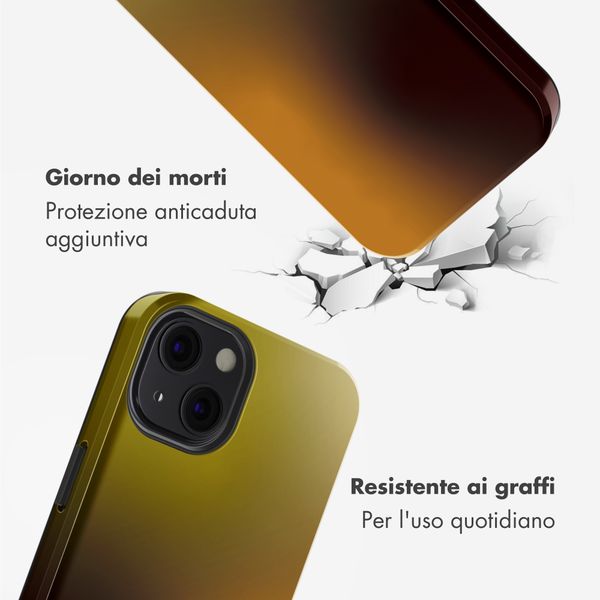 Selencia Cover posteriore Vivid con MagSafe Apple iPhone 13 - Gradient Olive Dust