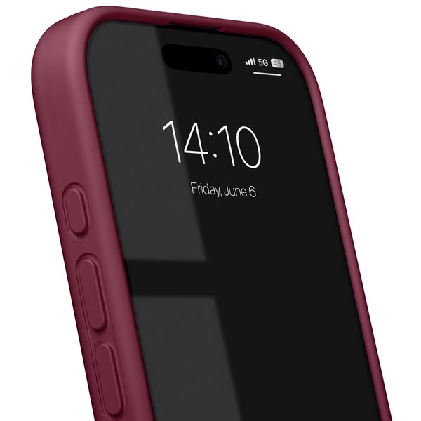 iDeal of Sweden Cover in silicone con MagSafe Apple iPhone 16 - Fine Wine