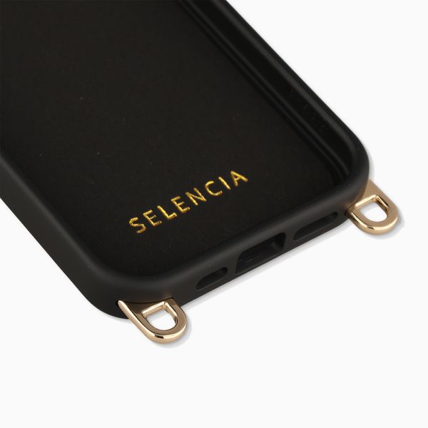 Selencia Cover posteriore Rivièra con MagSafe con ganci rimovibili Apple iPhone 15 Pro - Velvet Black