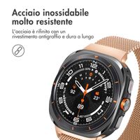 imoshion Cinturino milanese magnetico Samsung Galaxy Watch Ultra (2024/2025) - Oro rosa
