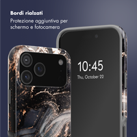 Selencia Cover posteriore Vivid con MagSafe Apple iPhone 17 Pro Max - Chic Marble Black
