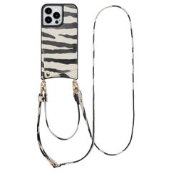 Selencia Cover per telefono Nova con cordino e portacarte Apple iPhone 13 Pro - Zazzy Zebra