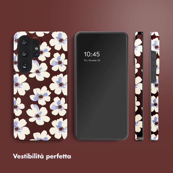 Selencia Cover Posteriore Vivid Samsung Galaxy S26 Ultra - Choco Flower Pop