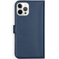 Selencia Cover a libro in vera pelle Apple iPhone 12 Pro Max - Blu