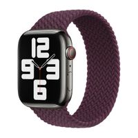 Apple Cinturino Solo intrecciato Apple Watch | 38/40/41/42 mm - Taglia 5 - Dark Cherry