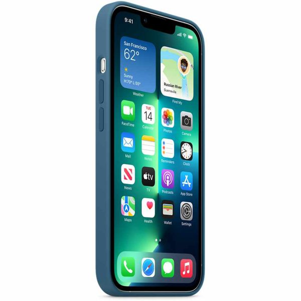 Apple Cover Posteriore in Silicone con MagSafe Apple iPhone 13 Pro - Blue Jay