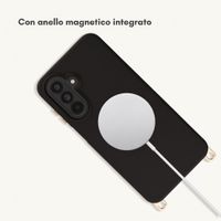 Selencia Cover posteriore Rivièra con MagSafe con ganci rimovibili Samsung Galaxy A17 (5G) / (4G) - Velvet Black