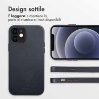 Accezz Cover in Pelle con MagSafe Apple iPhone 12 (Pro) - Onyx Black