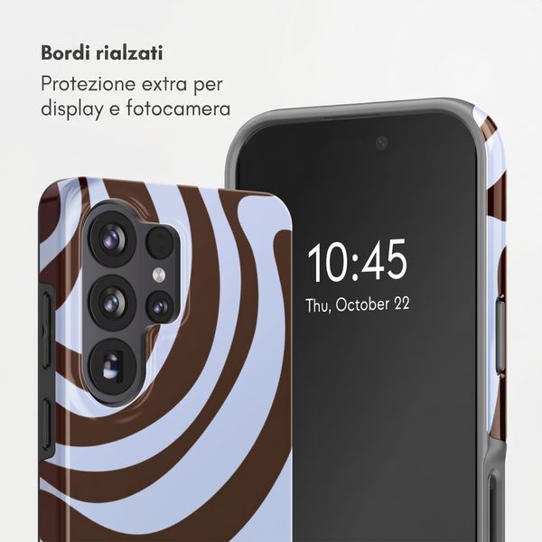 Selencia Cover posteriore Vivid con MagSafe Samsung Galaxy S26 Ultra - Dream Swirl Chocolate