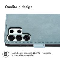 imoshion Cover a libro di Lusso Samsung Galaxy S26 Ultra - Azzurro