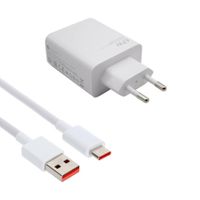 Xiaomi Caricabatterie HyperCharge Combo da 67 W con cavo da USB-A a USB-C - Bianco