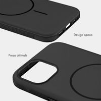 imoshion Cover posteriore Color con Thin MagSafe Ring Apple iPhone 14 / 13 - Nero