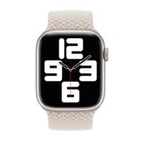 Apple Cinturino Solo intrecciato Apple Watch | 38/40/41/42 mm - Taglia 7 - Starlight
