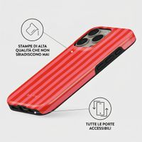 Burga Cover Posteriore Resistente con MagSafe Apple iPhone 16 Pro - Pomegranate